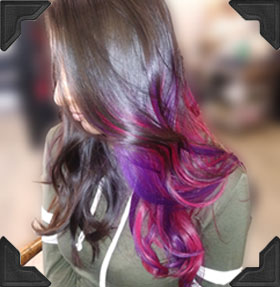 Pulp Riot Creative Bright Hair Color & Style Before and After